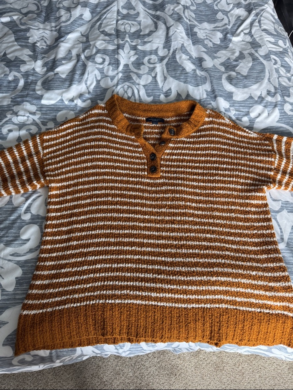 Striped Knit American Eagle Sweater